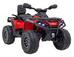 Quad Can Am Outlander ATV z Pilotem Czerwony
