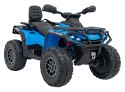 Quad Can Am Outlander ATV z Pilotem Niebieski