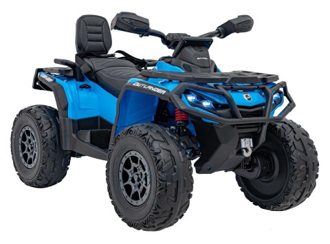 Quad Can Am Outlander ATV z Pilotem Niebieski
