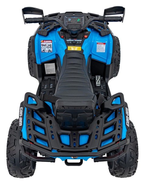 Quad Can Am Outlander ATV z Pilotem Niebieski