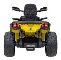 Quad Can Am Outlander ATV z Pilotem Żółty