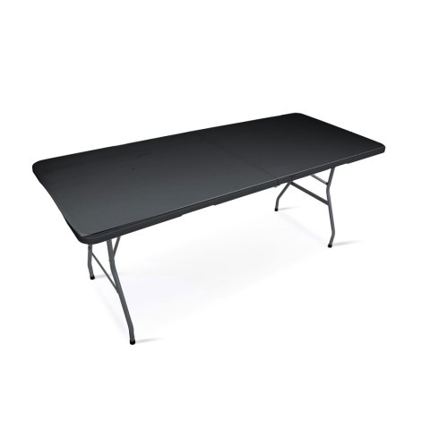 Stół cateringowy ogrodowy składany 180 cm Plonos czarny