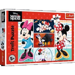 Trefl: Puzzle 100el. - Zabawna Minnie
