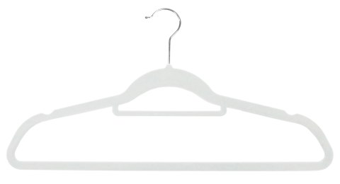 Wieszak welurowy MAXI komplet 100 szt szary