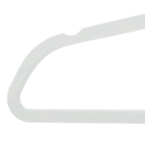 Wieszak welurowy Maxi komplet 10 szt - szary