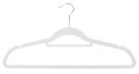 Wieszak welurowy Maxi komplet 5 szt - szary