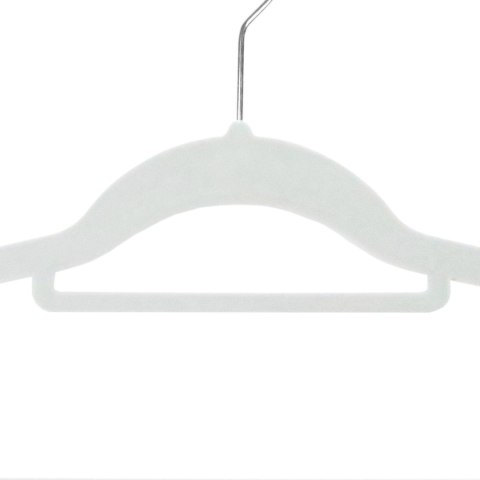 Wieszak welurowy Maxi komplet 60 sztuk szary