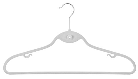 Wieszak welurowy Roxi komplet 50 sztuk szary