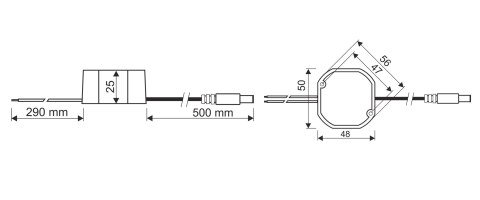 PRZETWORNICA ZASILANIA DCDCH-12V1A-SD PULSAR