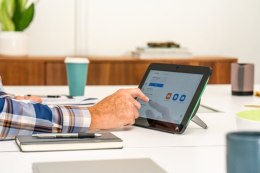 HP Poly Biały szklany uchwyt Poly TC10