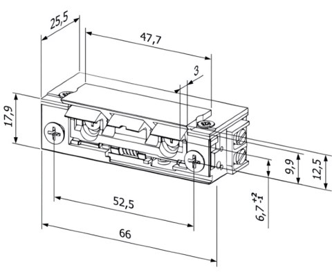 ZACZEP ELEKTROMAGNETYCZNY F00U-C Hartte BIRA
