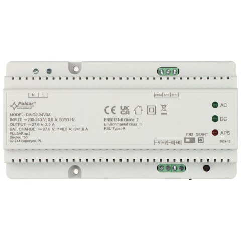ZASILACZ BUFOROWY IMPULSOWY DING2-24V3A PULSAR