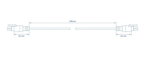 KABEL ZASILAJĄCY PR2PP10B 1.0 m Teltonika