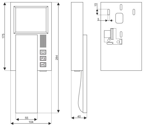 WIDEODOMOFON CYFROWY INS-MPR/4 ACO