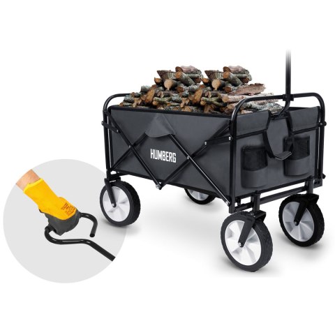 Wózek transportowy, składany z siatką 80L Humberg HM-511