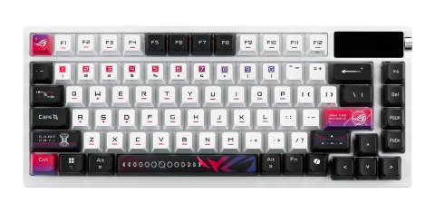ASUS ROG Azoth X klawiatura Gaming USB + RF Wireless + Bluetooth Czarny, Biały