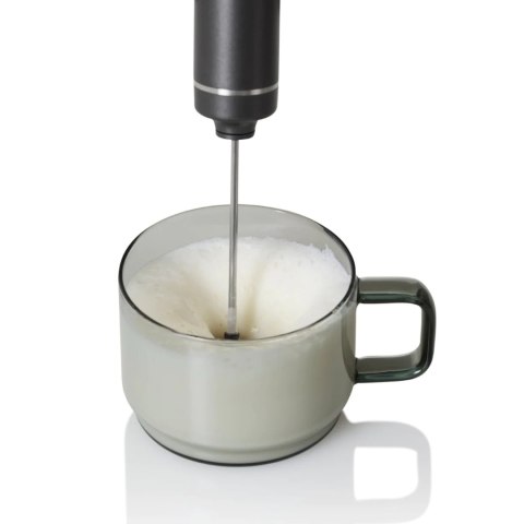Akumulatorowy spieniacz do mleka/sosów MORO, ciemno szary