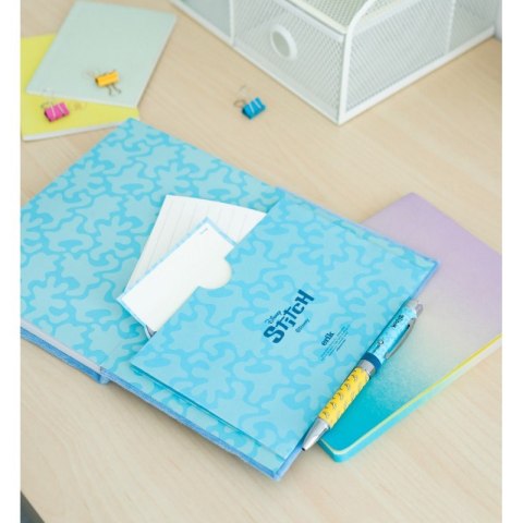 Disney Stitch - Pluszowy notatnik A5 + długopis latarka z kolekcji Tropical