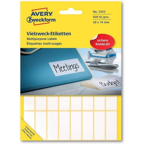 Etykiety Avery Zweckform 38x14mm do opisu ręcznego