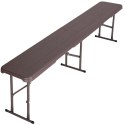 Ławka cateringowa składana WOODLAND brązowa 183 cm