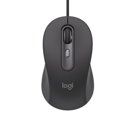 Logitech Signature Wired M520 for Business myszka Biuro Oburęczny USB Type-C Optyczny 4000 DPI
