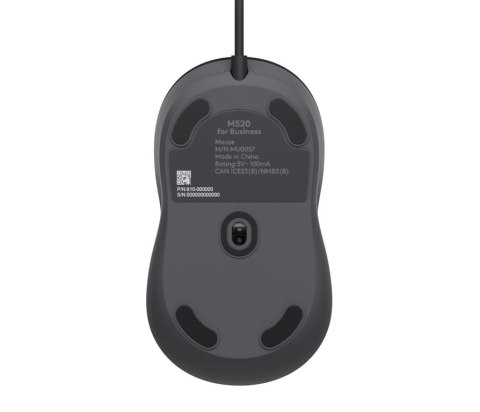 Logitech Signature Wired M520 for Business myszka Biuro Oburęczny USB Type-C Optyczny 4000 DPI