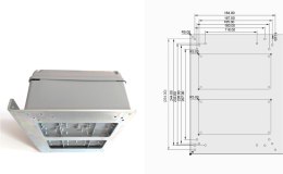 Stalowy uchwyt central sterujących do CAME, BFT, GENIUS, BENINCA, DEA