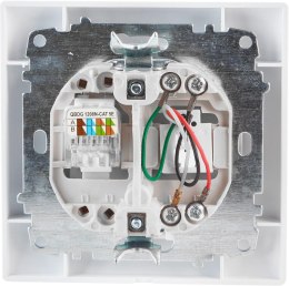 Gniazdo telefoniczno-komputerowe VCX WESA LC 42 Biały