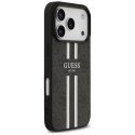 Guess 4G Printed Stripes MagSafe - Etui iPhone 17 Pro (czarny)