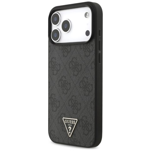 Guess 4G Strap Triangle Logo MagSafe - Etui do iPhone 17 Pro Max (czarny)