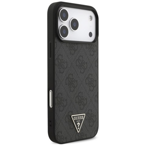 Guess 4G Strap Triangle Logo MagSafe - Etui do iPhone 17 Pro Max (czarny)