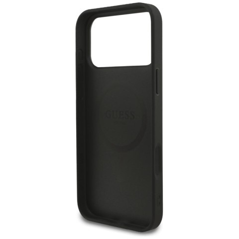 Guess 4G Strap Triangle Logo MagSafe - Etui do iPhone 17 Pro Max (czarny)
