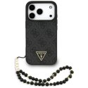 Guess 4G Strap Triangle Logo MagSafe - Etui do iPhone 17 Pro (czarny)
