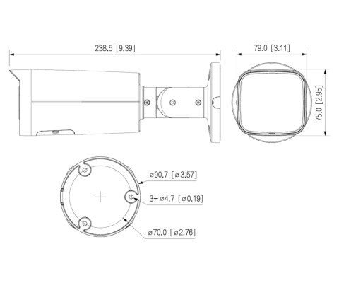 KAMERA IP IPC-HFW3649T-ZAS-IL-27135 Smart Dual Light WizSense - 6 Mpx 2.7 ... 13.5 mm - MOTOZOOM DAHUA