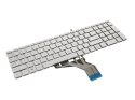 Klawiatura laptopa do HP 250 G7, 255 G7, 15-DA, 15-DB - srebrna (podświetlenie)