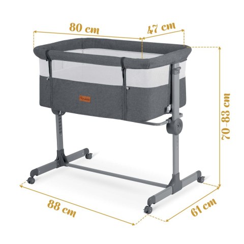 Łóżeczko dziecięce składane turystyczne dostawka Nukido NK-243