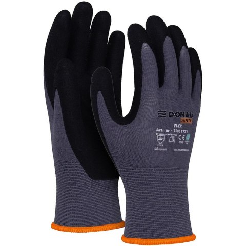Rękawice Donau Safety Flex rozm.11 szare