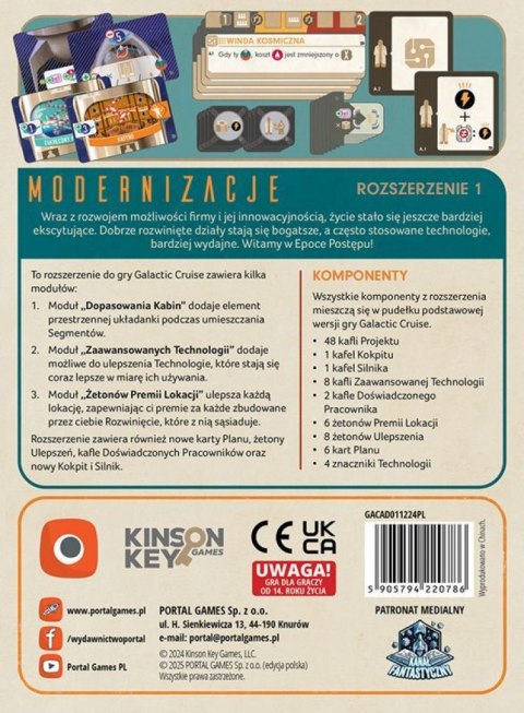 GRA PLANSZOWA GALACTIC CRUISE: MODERNIZACJE - dodatek PORTAL