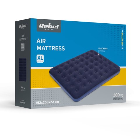 Materac dmuchany dwuosobowy REBEL ACTIVE 203x152x22