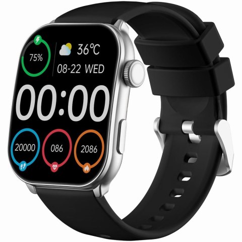Smartwatch Damski GRAVITY GT28-9 Pasek + Bransoleta Czarno Srebrny