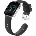 Smartwatch Damski GRAVITY GT28-9 Pasek + Bransoleta Czarno Srebrny