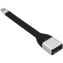 Techly ICOC-USBC-DP12 adapter kablowy 0,131 m USB Type-C DisplayPort Czarny