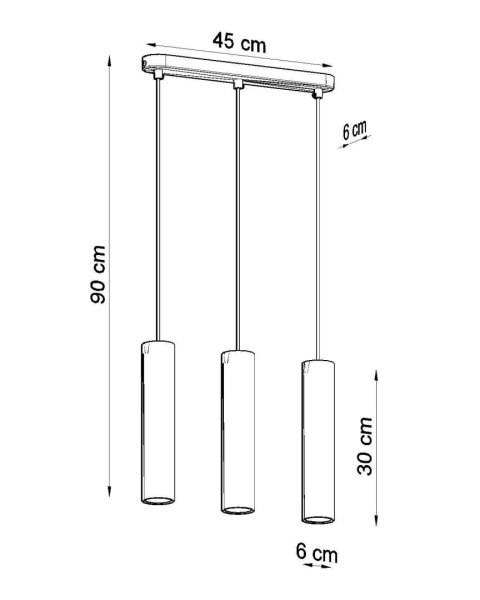 Lampa wisząca LINO 3L