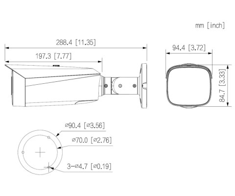 KAMERA IP IPC-HFW3849T1-AS-PV-0360B-S5 TiOC WizSense Full-Color - 8 Mpx 4K UHD 3.6 mm DAHUA
