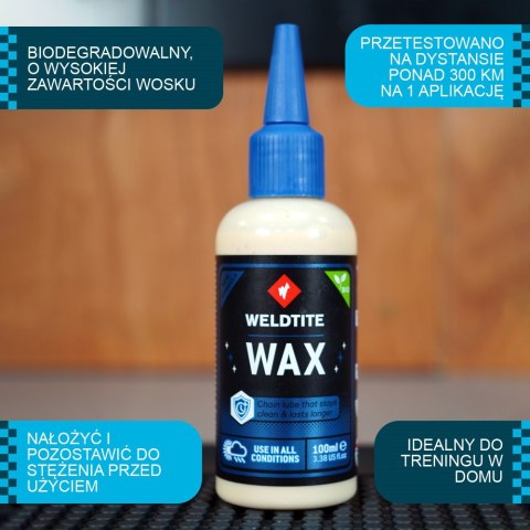 Wosk do łańcucha WELDTITE DRY WAX 100ml (warunki suche) (NEW)