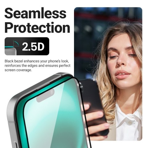 Crong 3D Armour Glass - Szkło hartowane iPhone Air + ramka instalacyjna