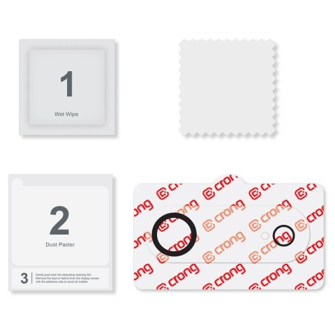 Crong Lens Shield - Szkło na aparat i obiektyw iPhone Air