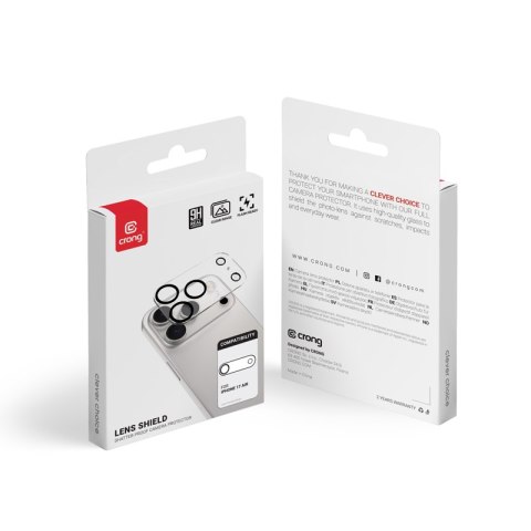 Crong Lens Shield - Szkło na aparat i obiektyw iPhone Air