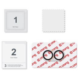 Crong Lens Shield - Szkło na aparat i obiektyw iPhone 17