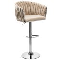 Hoker barowy Cofton Chrom beżowy Velvet